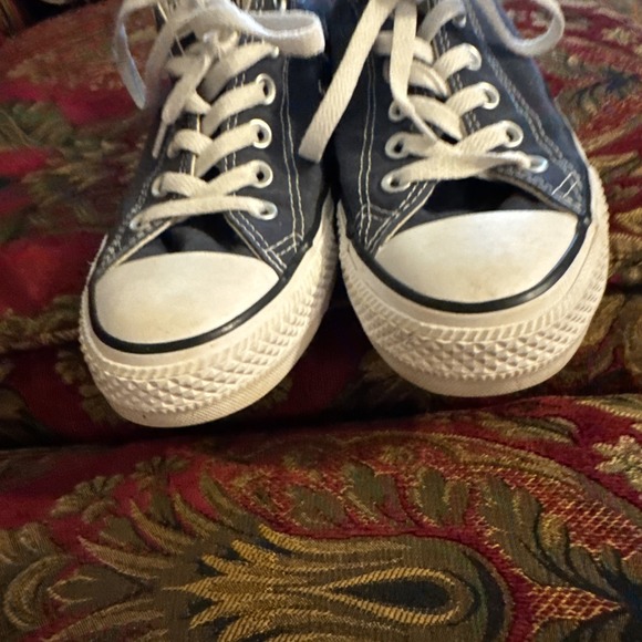 Converse All Star Chuck Taylor Low Top Unisex Blue Shoes women's size‎ 8 men's 6 - Picture 3 of 4